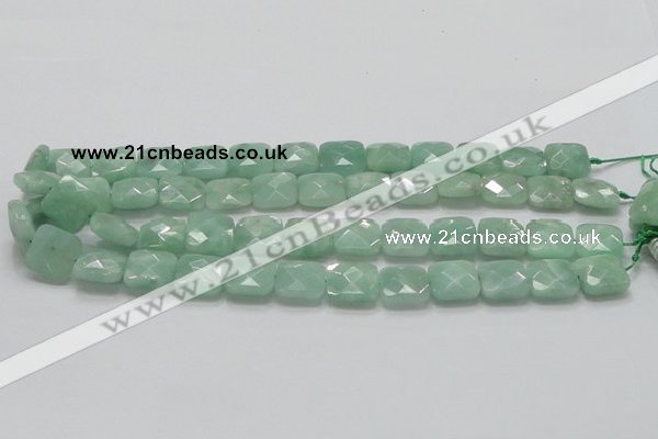 CBJ33 15.5 inches 15*15mm faceted square jade beads wholesale