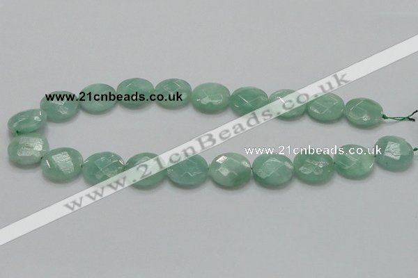 CBJ38 15.5 inches 20mm faceted flat round jade beads wholesale