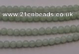 CBJ400 15.5 inches 4mm round natural jade beads wholesale