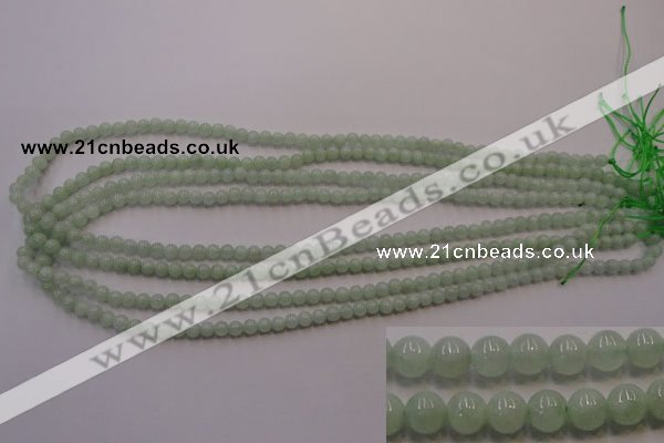 CBJ400 15.5 inches 4mm round natural jade beads wholesale