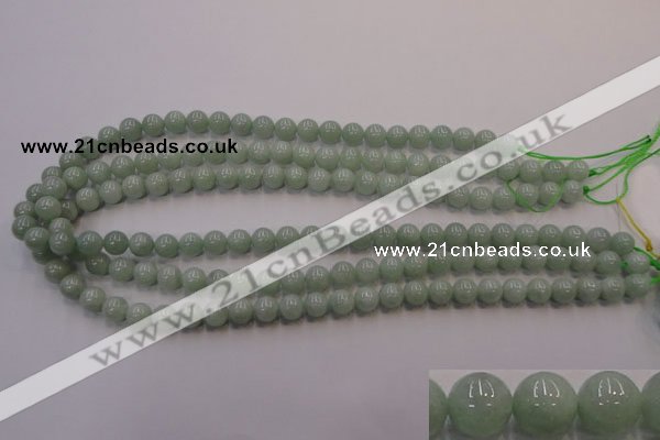 CBJ402 15.5 inches 8mm round natural jade beads wholesale