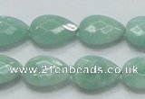 CBJ41 15.5 inches 13*18mm faceted teardrop jade beads wholesale