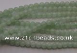 CBJ410 15.5 inches 4mm round natural jade beads wholesale