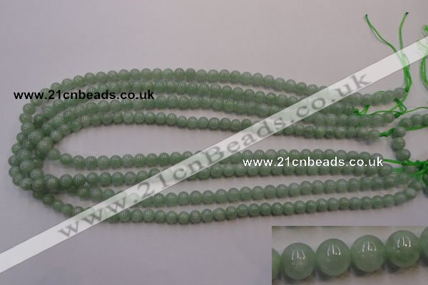 CBJ411 15.5 inches 6mm round natural jade beads wholesale