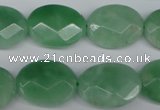 CBJ49 15.5 inches 15*20mm faceted oval jade beads wholesale