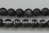 CBJ502 15.5 inches 6mm round black jade beads wholesale