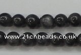 CBJ502 15.5 inches 6mm round black jade beads wholesale