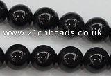 CBJ554 15.5 inches 10mm round Russian black jade beads wholesale