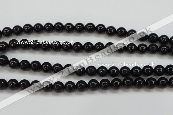 CBJ554 15.5 inches 10mm round Russian black jade beads wholesale