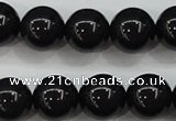 CBJ555 15.5 inches 12mm round Russian black jade beads wholesale