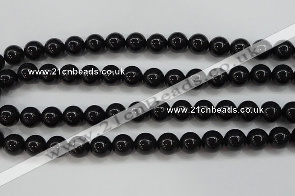 CBJ555 15.5 inches 12mm round Russian black jade beads wholesale