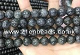 CBJ561 15.5 inches 12mm round black jade beads wholesale