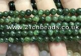 CBJ631 15.5 inches 6mm round Russian green jade beads wholesale