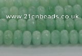 CBJ65 15.5 inches 5*8mm faceted rondelle jade gemstone beads