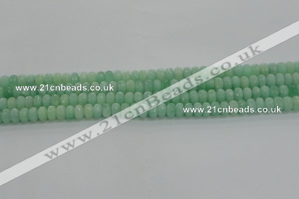 CBJ65 15.5 inches 5*8mm faceted rondelle jade gemstone beads