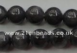 CBJ651 15.5 inches 8mm round black jade beads wholesale