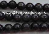 CBJ656 15.5 inches 6mm round black jade beads wholesale