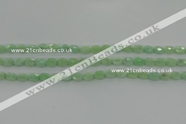 CBJ68 15.5 inches 7*9mm faceted oval jade gemstone beads