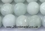 CBJ682 15 inches 8mm faceted round jade gemstone beads