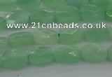 CBJ69 15.5 inches 6*8mm faceted rectangle jade gemstone beads