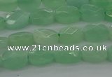 CBJ70 15.5 inches 7*9mm faceted rectangle jade gemstone beads