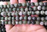 CBJ707 15.5 inches 8mm round green jade beads wholesale