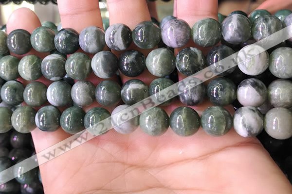 CBJ708 15.5 inches 10mm round green jade beads wholesale