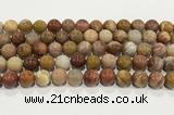 CBJ744 15.5 inches 12mm round petrified wood jade gemstone beads wholesale