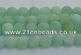 CBJ80 15.5 inches 4mm round matte jade gemstone beads wholesale