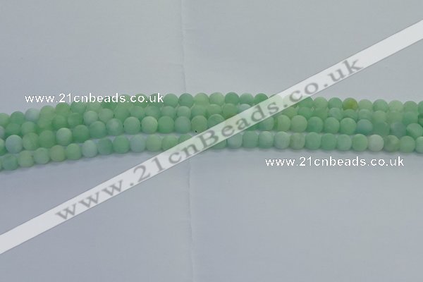 CBJ80 15.5 inches 4mm round matte jade gemstone beads wholesale