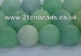 CBJ83 15.5 inches 10mm round matte jade gemstone beads wholesale