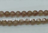 CBQ201 15.5 inches 6mm round strawberry quartz beads wholesale