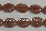 CBQ21 15.5 inches 12*16mm oval strawberry quartz beads wholesale