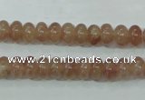 CBQ220 15.5 inches 5*8mm rondelle strawberry quartz beads