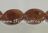 CBQ24 15.5 inches 18*25mm oval strawberry quartz beads wholesale