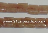 CBQ29 15.5 inches 12*12mm square strawberry quartz beads wholesale