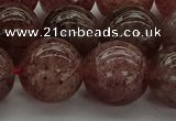 CBQ305 15.5 inches 14mm round natural strawberry quartz beads