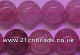 CBQ404 15 inches 12mm round natural strawberry quartz beads