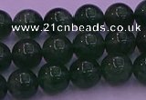 CBQ423 15.5 inches 8mm round green strawberry quartz beads