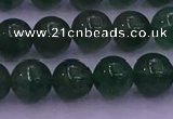 CBQ424 15.5 inches 9mm round green strawberry quartz beads