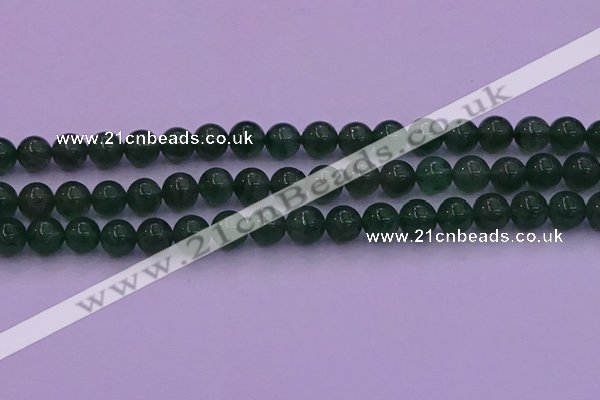 CBQ424 15.5 inches 9mm round green strawberry quartz beads