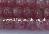 CBQ440 15.5 inches 8*11mm drum lavender strawberry quartz beads