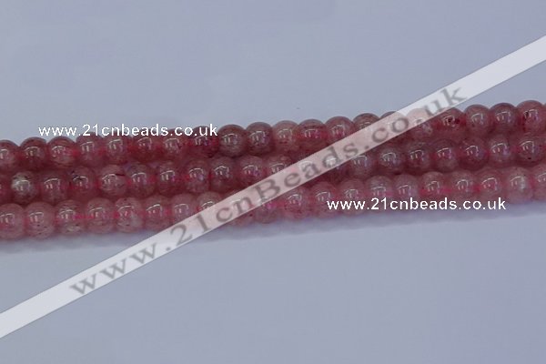 CBQ441 15.5 inches 10*12mm rondelle strawberry quartz beads