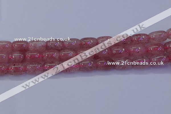 CBQ449 15.5 inches 13*18mm drum strawberry quartz beads