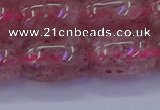 CBQ450 15.5 inches 15*20mm drum strawberry quartz beads