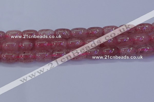 CBQ450 15.5 inches 15*20mm drum strawberry quartz beads
