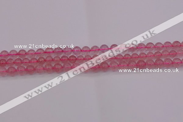 CBQ481 15.5 inches 6mm round strawberry quartz beads wholesale