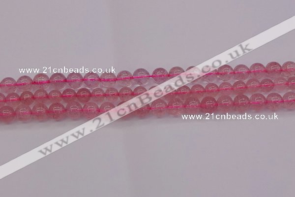 CBQ482 15.5 inches 8mm round strawberry quartz beads wholesale