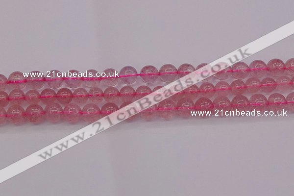 CBQ483 15.5 inches 10mm round strawberry quartz beads wholesale