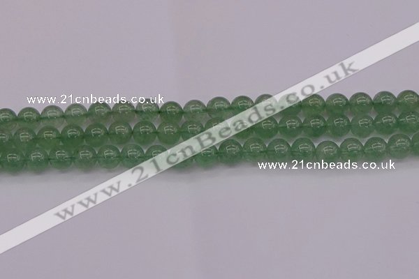 CBQ492 15.5 inches 8mm round green strawberry quartz beads